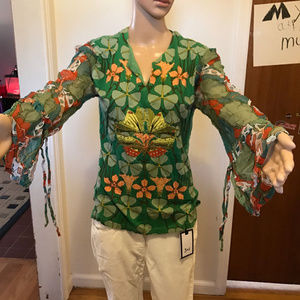 Indochine Multicolor Floral Embellished Long Slv